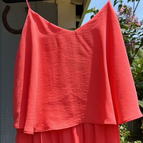 🦋Mossimo Coral sundress sleeveless Maxi dress. With side slit size M NWT - Picture 9 of 13